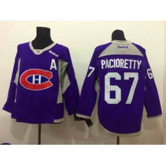 NHL Montreal Canadiens #67 Max Pacioretty purple jerseys